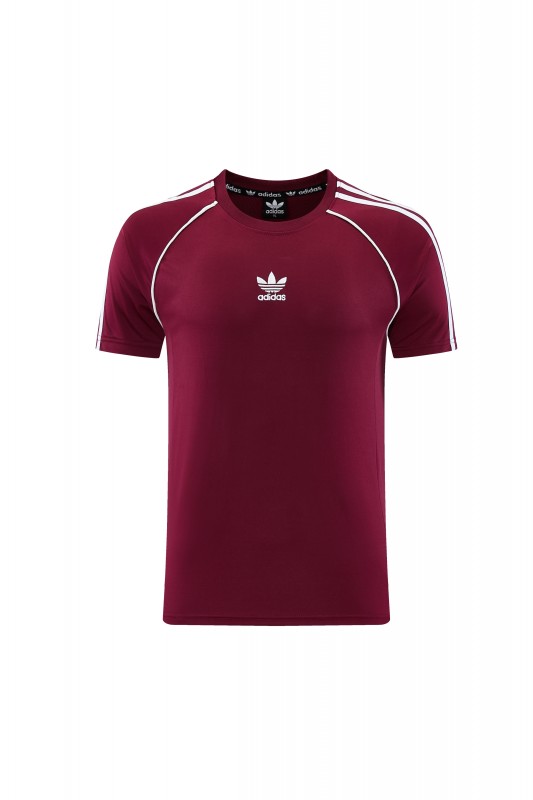 26/27 Adidas AD15  Dark Red Short Sleeve+Soccer Shorts