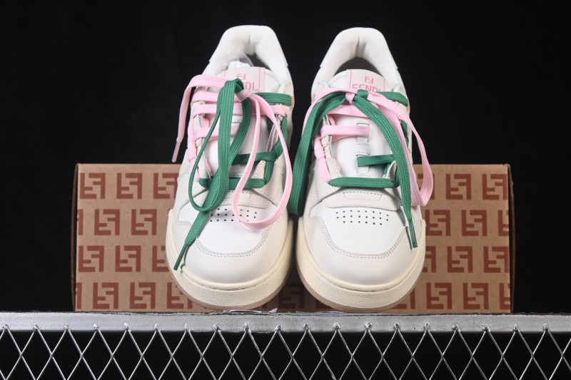 Fendi Match Round Toe Thick Sole Low-Top Casual Sneakers - AHH2F1FHS