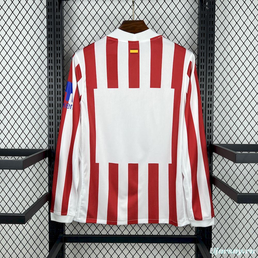 2025/26 Mens Atletico Madrid Home Long Sleeve Jersey