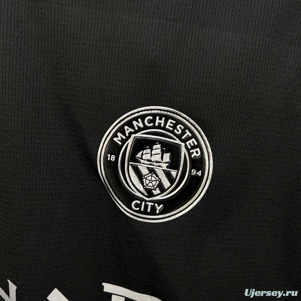 2025/26 Mens Manchester City Away Long Sleeve Jersey