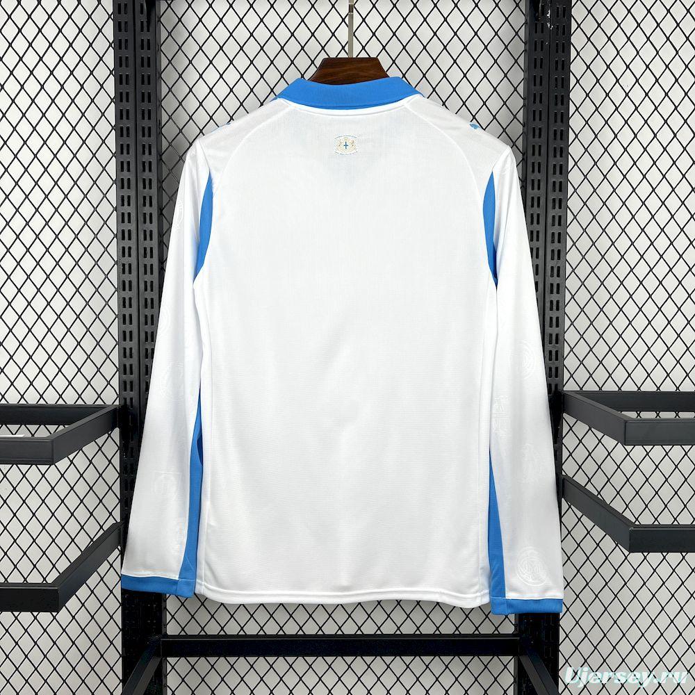 2025/26 Mens Olympique Marseille Home Long Sleeve Jersey