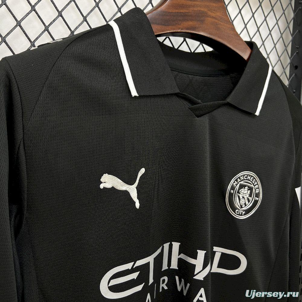 2025/26 Mens Manchester City Away Long Sleeve Jersey
