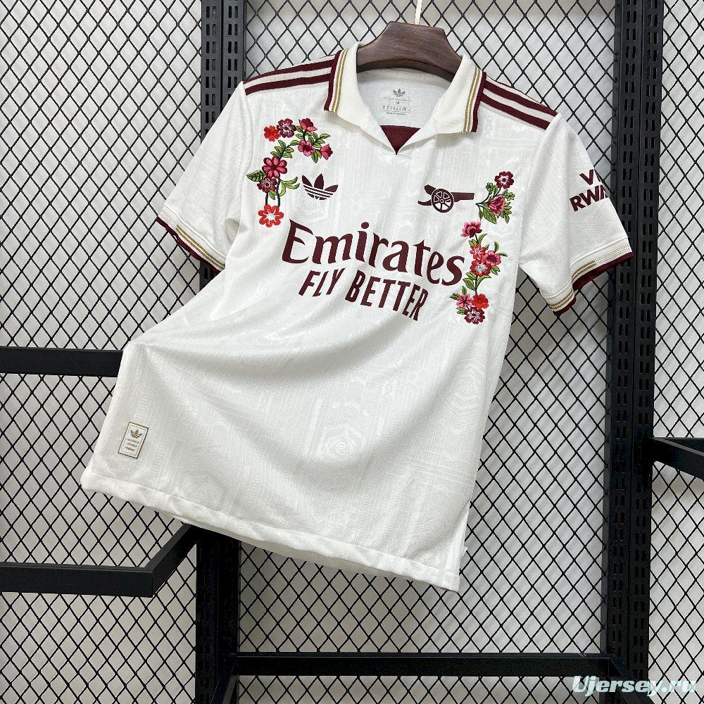 2025/26 Player Version Mens Arsenal Third-Embroidered Jersey