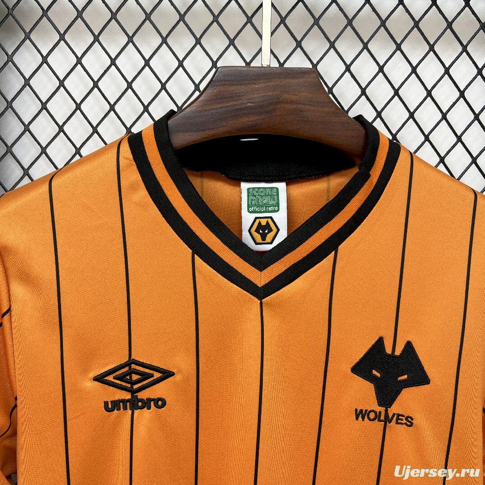 1985/86 Retro Wolverhampton Wanderers Home  Jersey