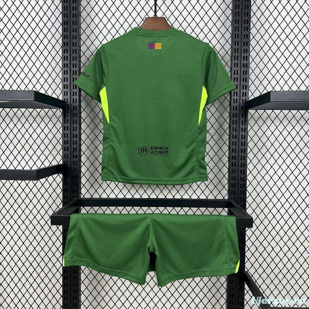 2025/26 Kids Barcelona Goalkeeper Kit