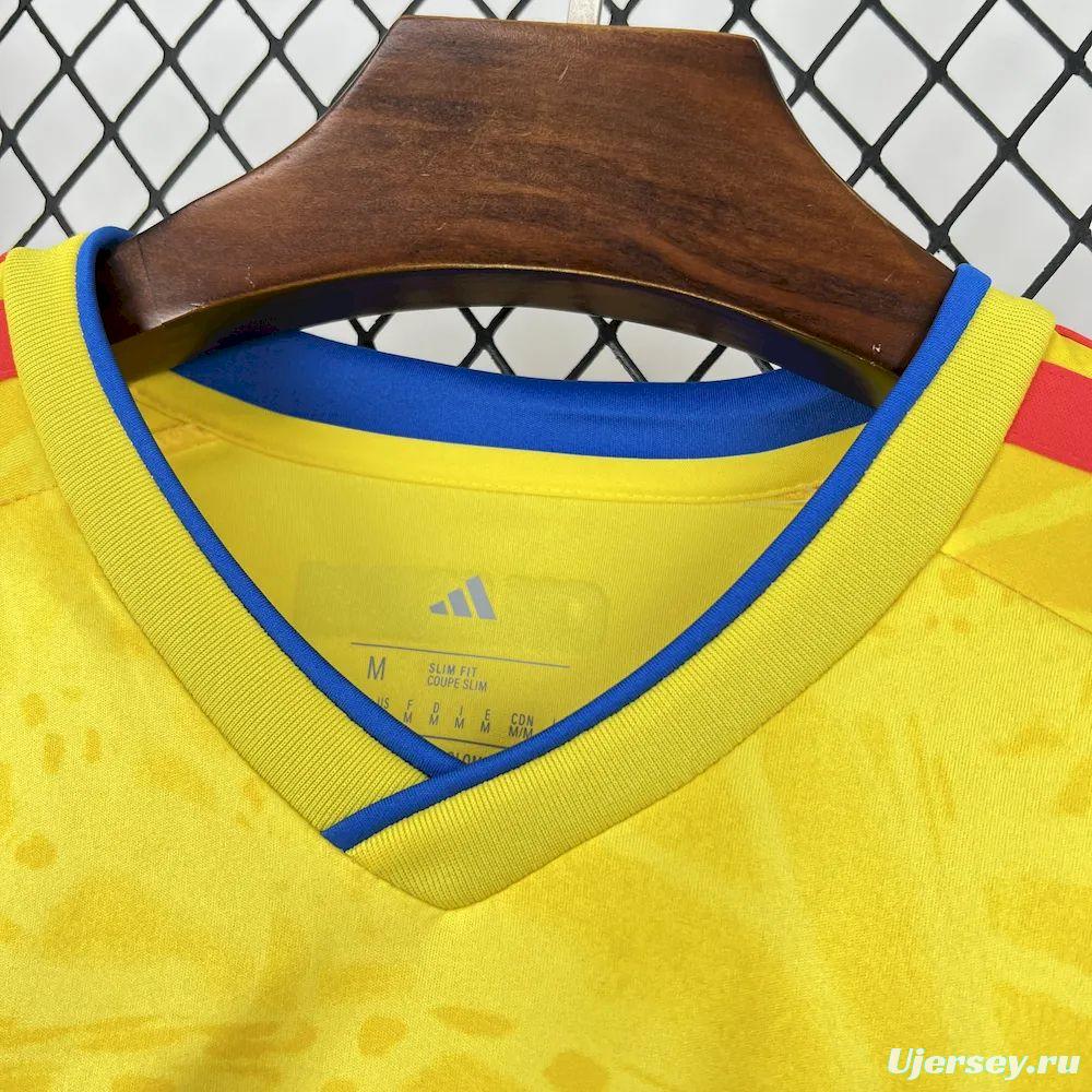 2026 Mens Colombia World Cup Home Long Sleeve Jersey