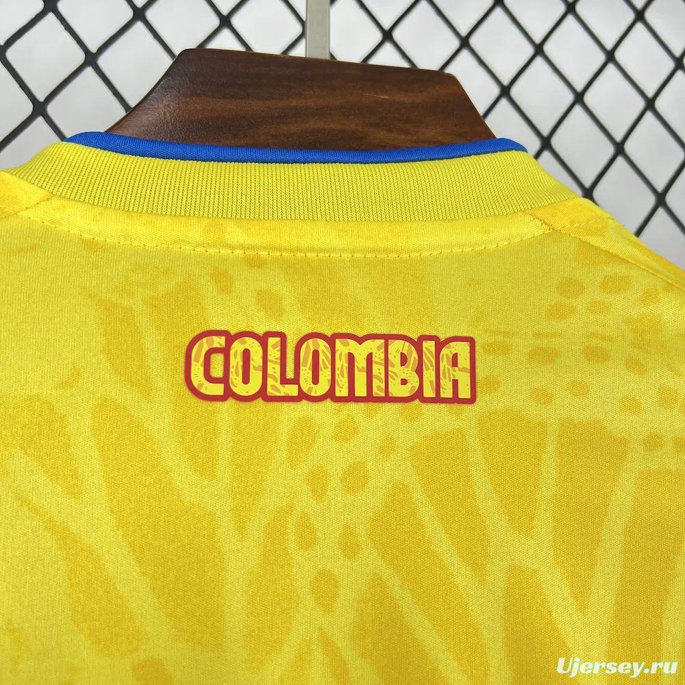 2026 Mens Colombia World Cup Home Long Sleeve Jersey