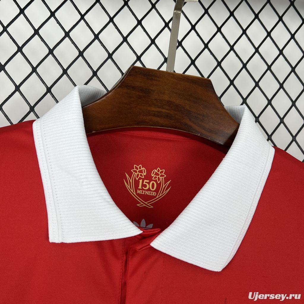 2026 Mens Wales 150th Anniversary Long Sleeve Jersey