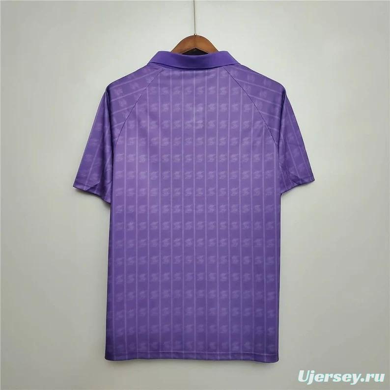 Retro 89/90 Fiorentina Home Soccer Jersey