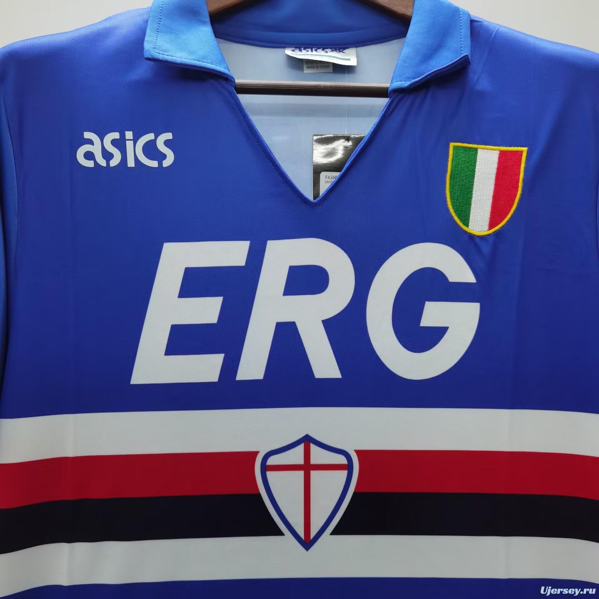 Retro 91/92 Sampdoria Home Jersey