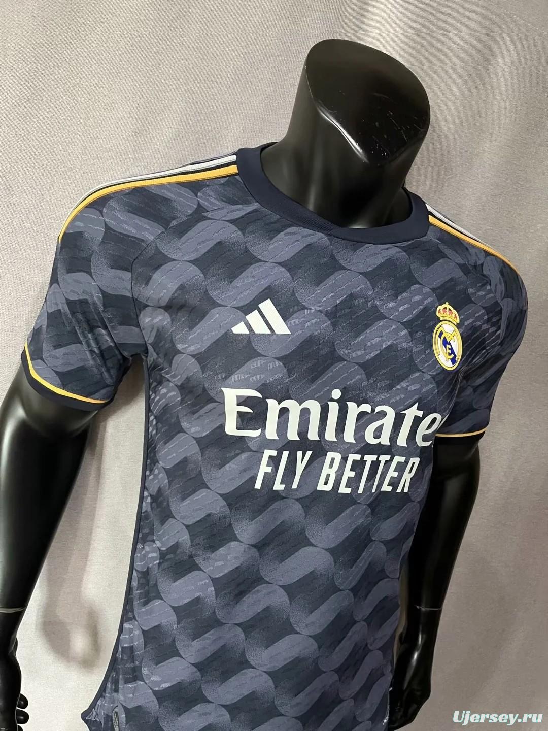 Player Version 23/24 Real Madrid Away Black Jersey