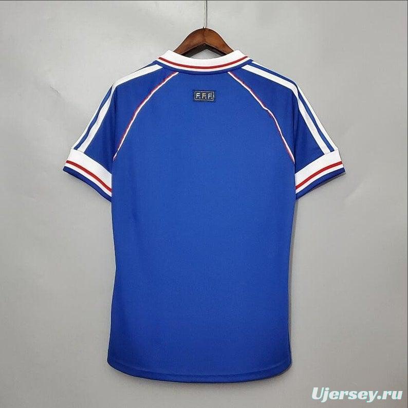 Retro 1998 France Home Jersey