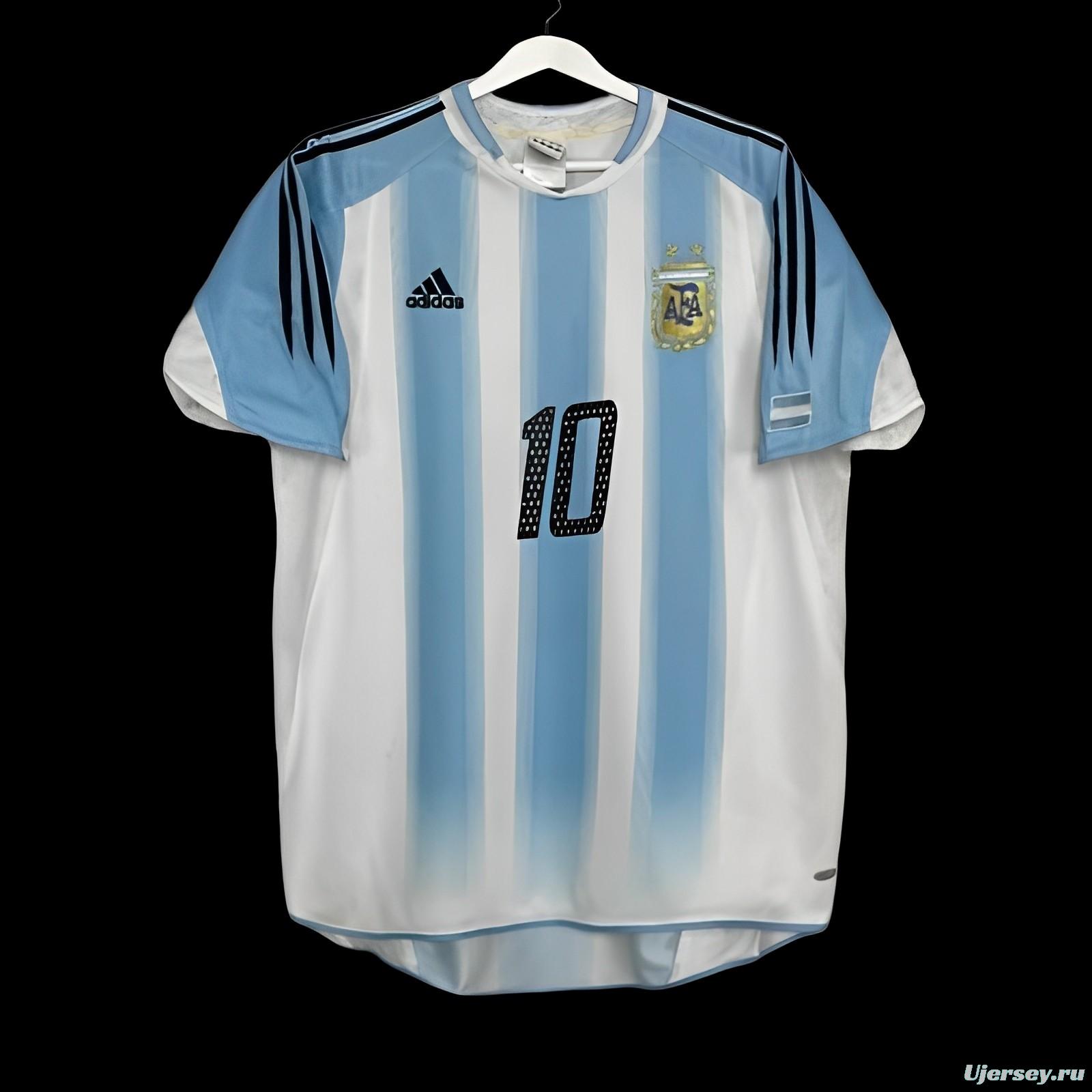 Retros 2004 Argentina Home Jersey