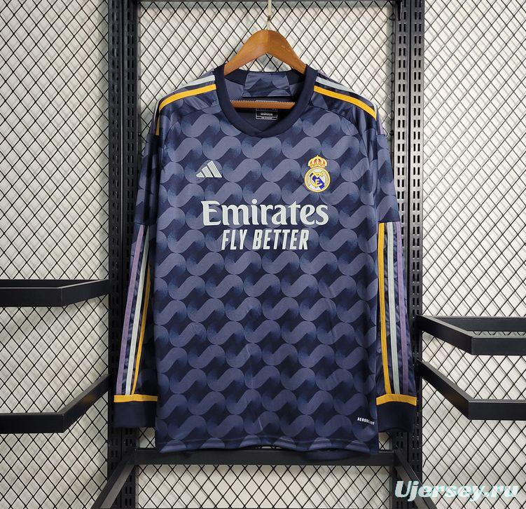 23/24 Real Madrid Away Long SLeeve Jersey