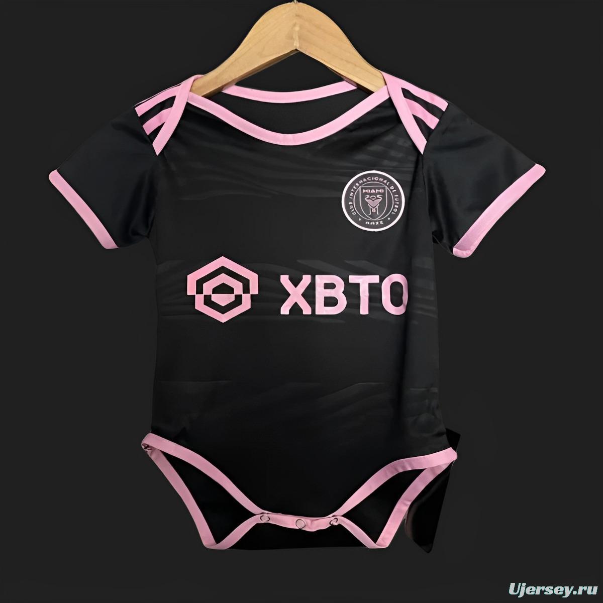 23/24 Inter Miami Away Black Baby Jersey（6-18Month）