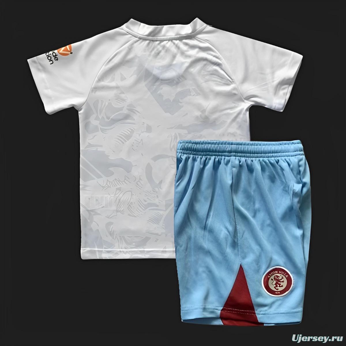 23/24 Kids Aston Villa Away Jersey