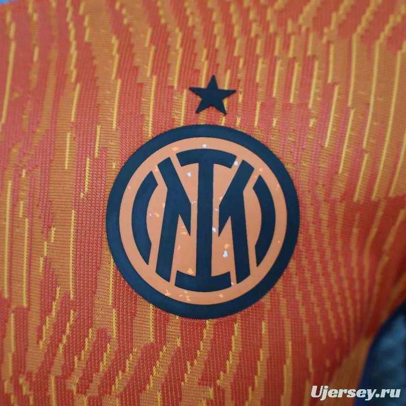 Player Version 23/24 Inter Milan Third Orange Jersey