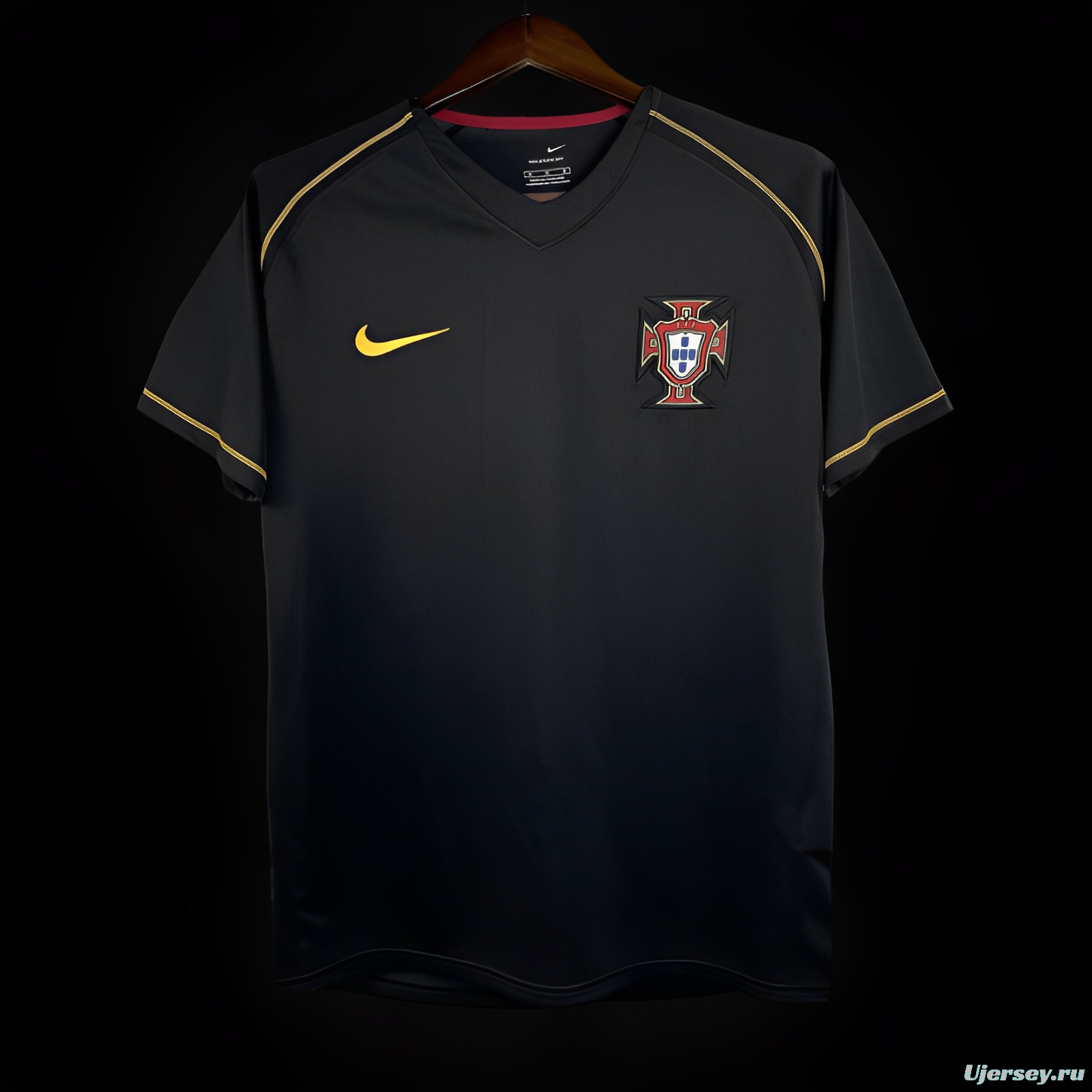 Retro 2006 Portugal Away Black Jersey