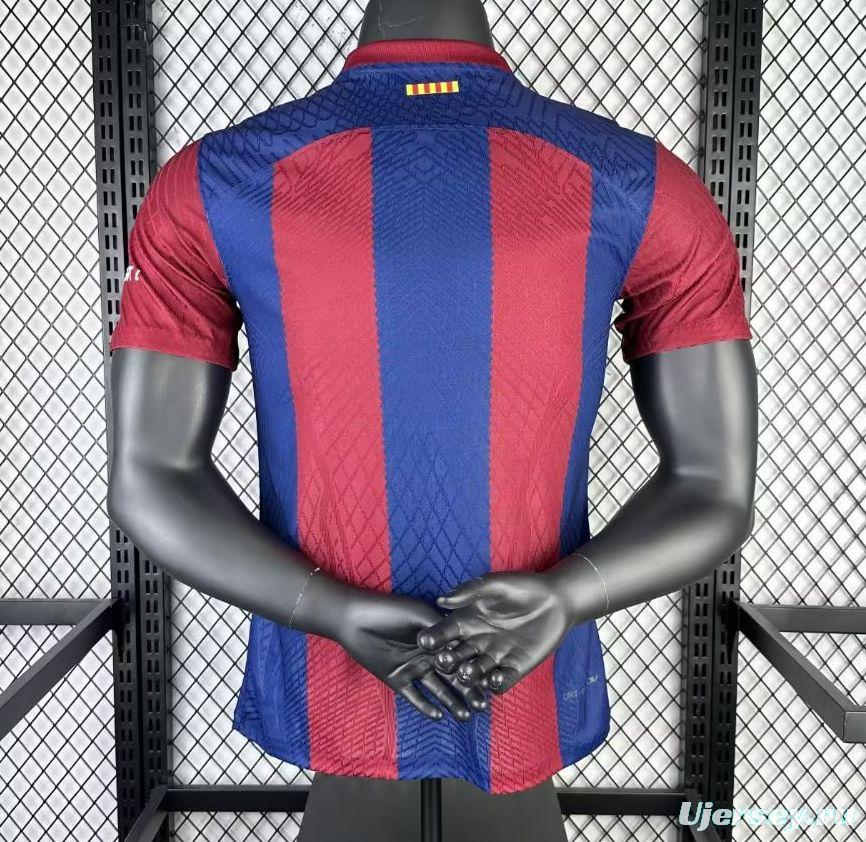 Player Version 23/24 Barcelona Home Rolling Stones Special Jersey