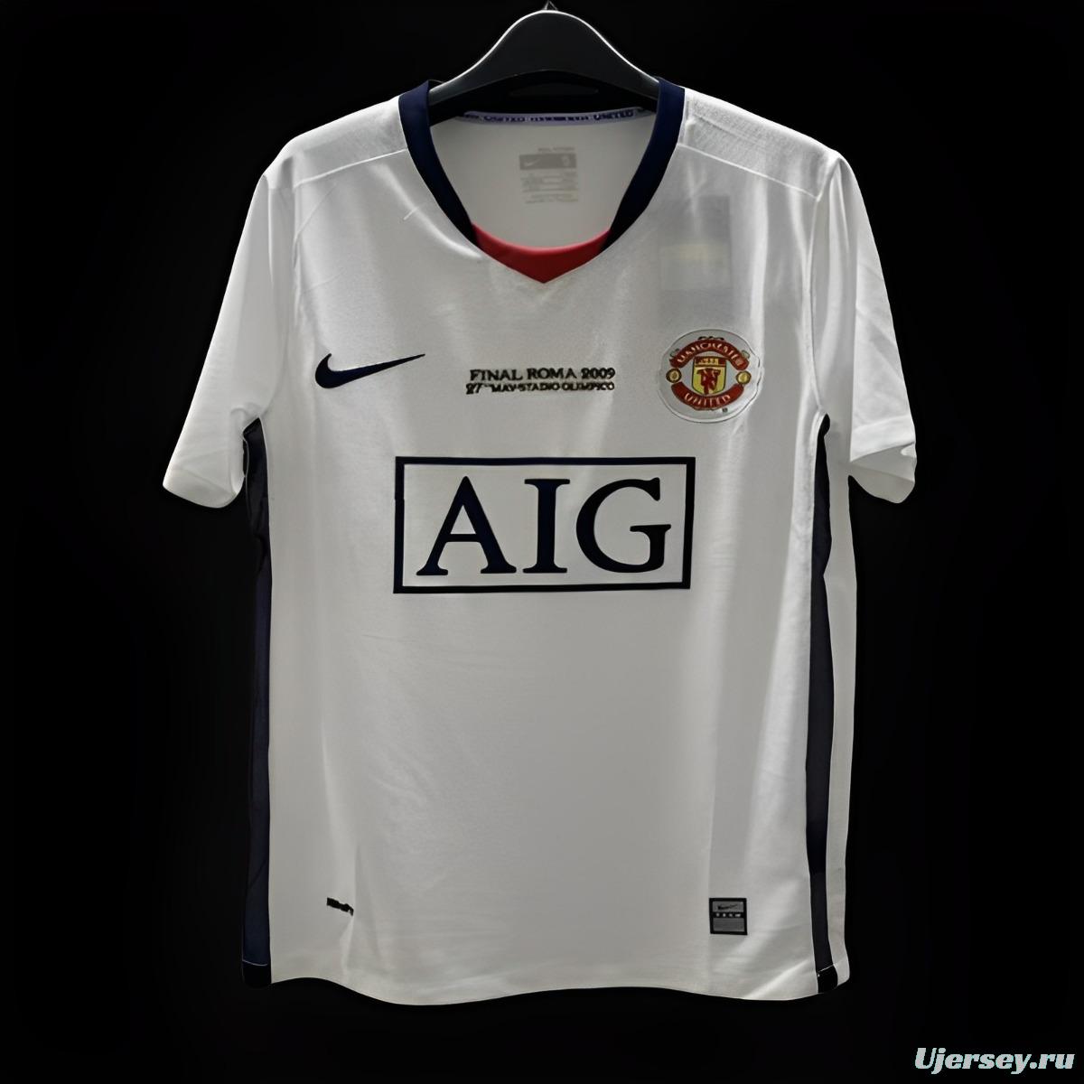 Retro 07/08 Manchester United Away White Jersey