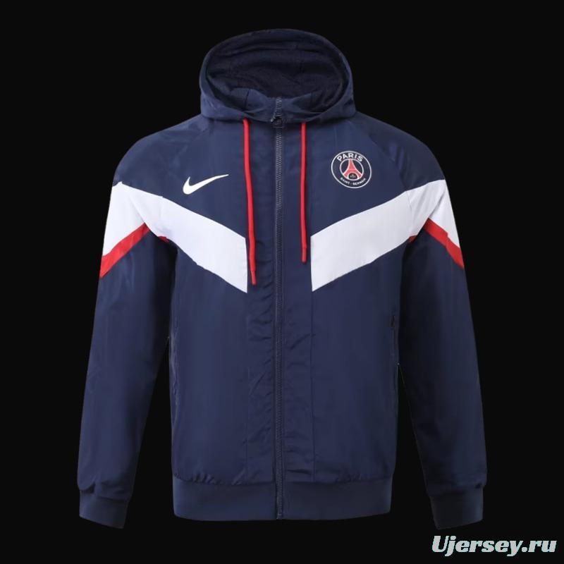 23/24 PSG Navy White Windbreaker