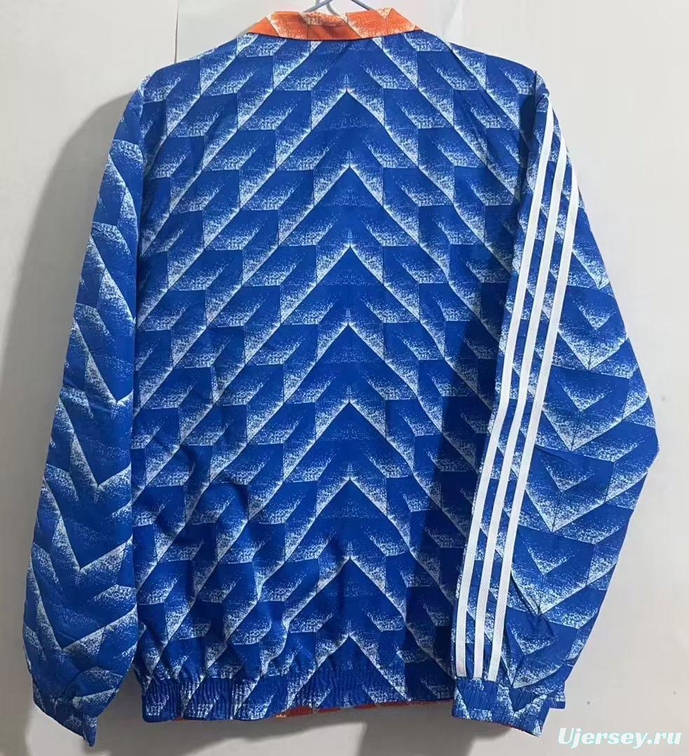 Retro Aston Villa Reversible Blue/Orange Jacket