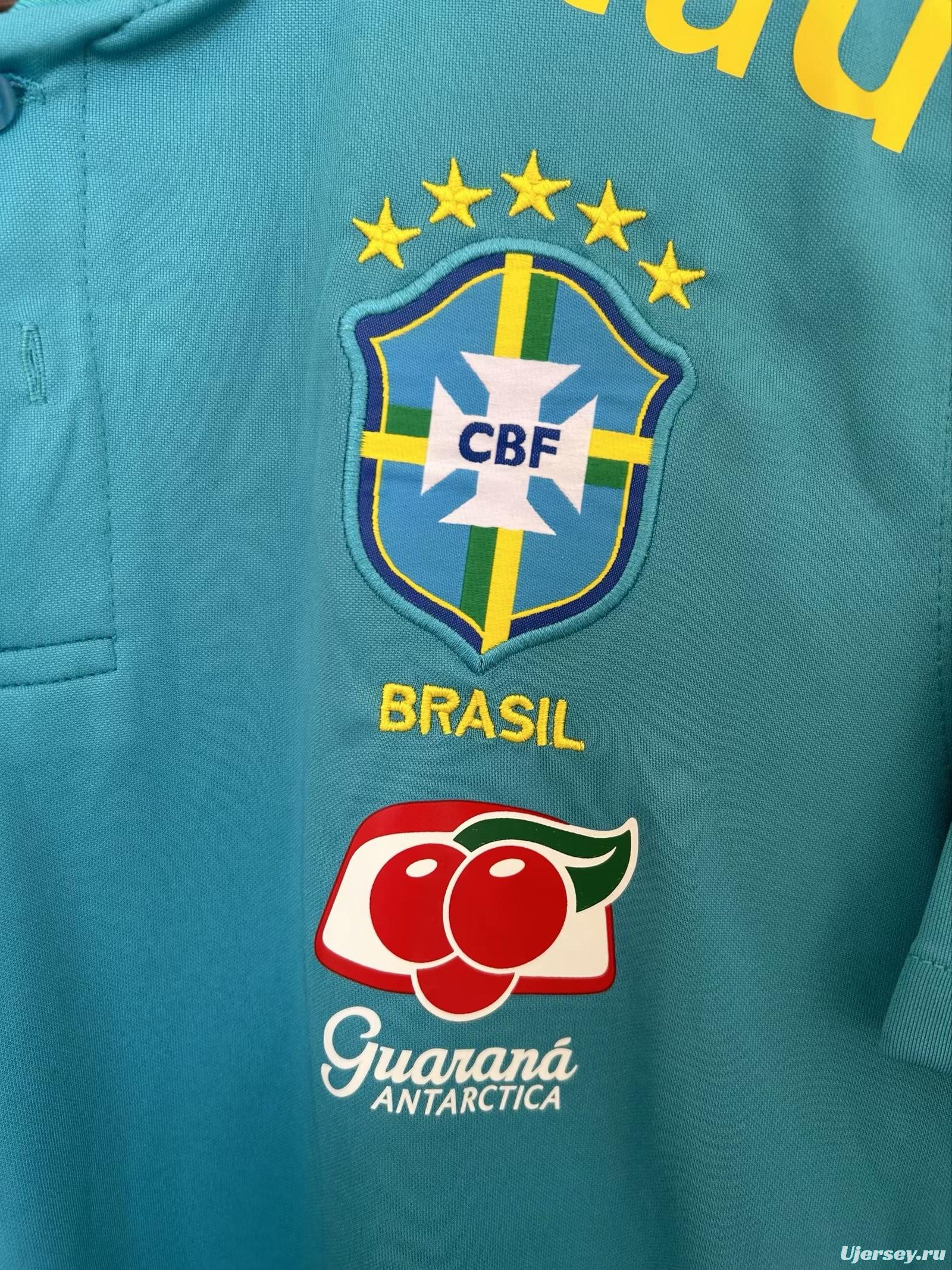 2022 Brazil Blue POLO Jersey