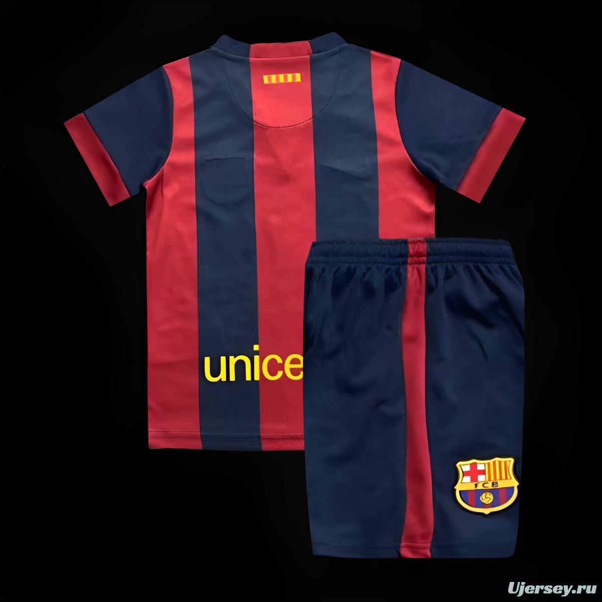 Retro 14/15 Kids Barcelona Home Jersey