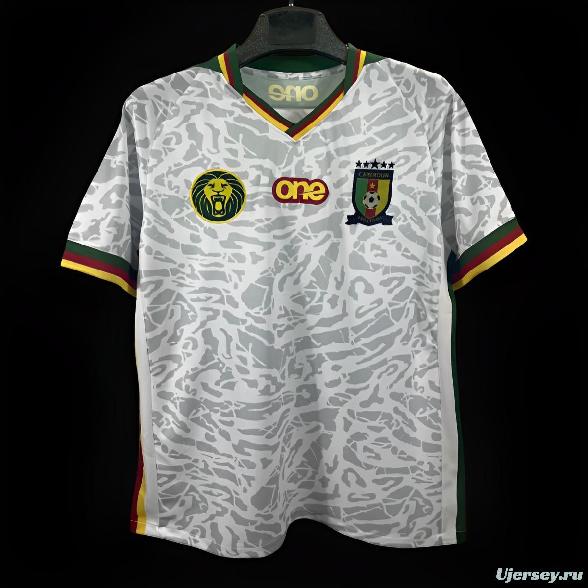 2024 cameroon White Pre-Match Training Jersey