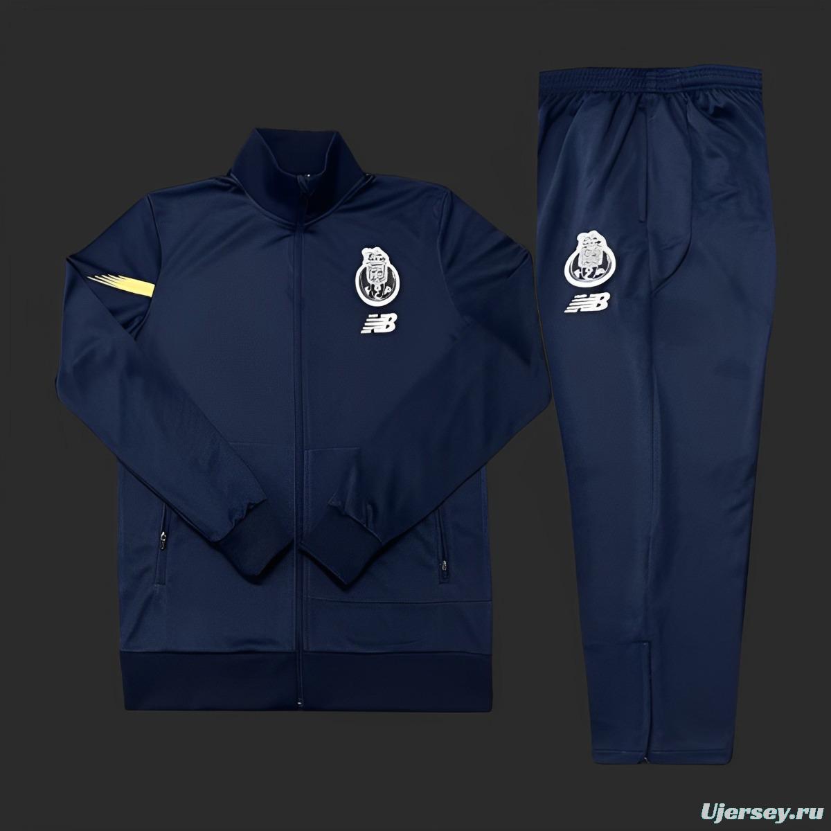 23/24 Porto Navy Full Zipper Jacket+Long Pants