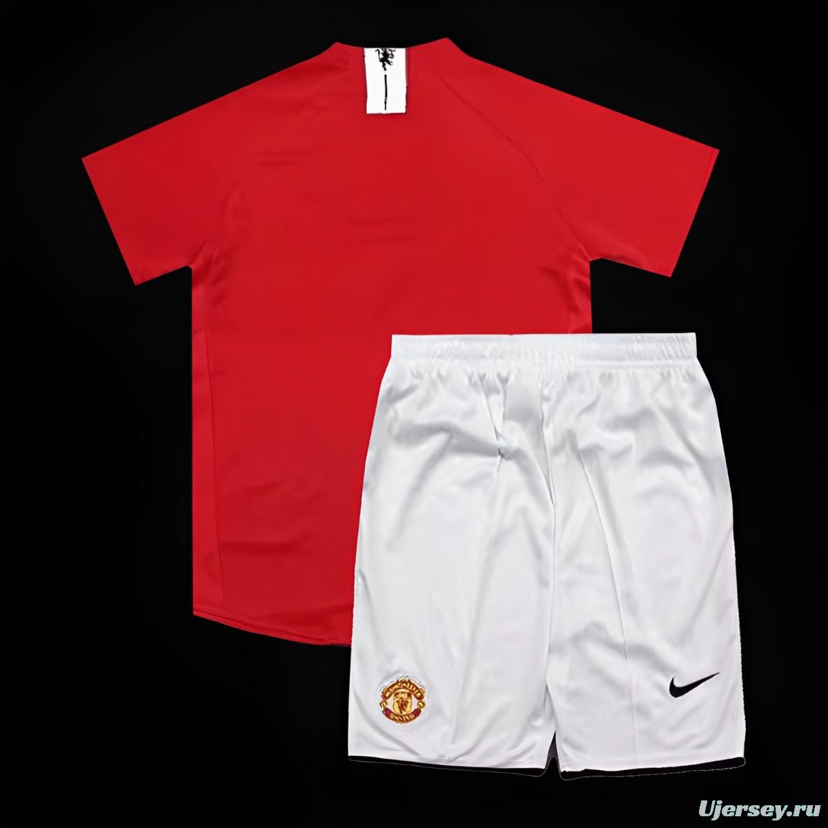 Retro Kids 07/08 Manchester United Home Jersey