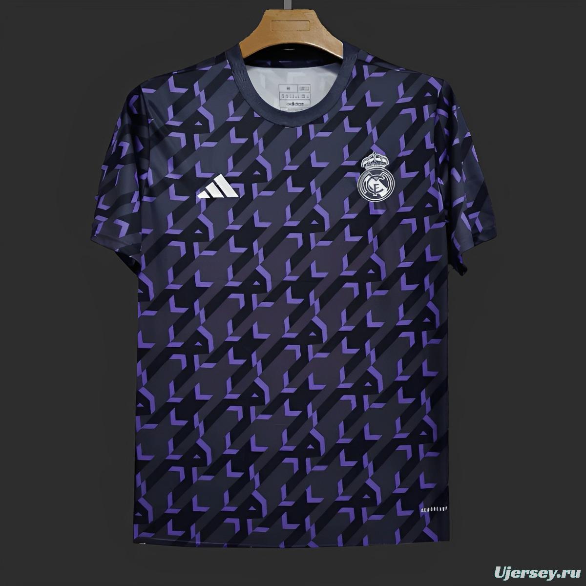 23/24 Real Madrid Shadow Blue Pre-Match Jersey