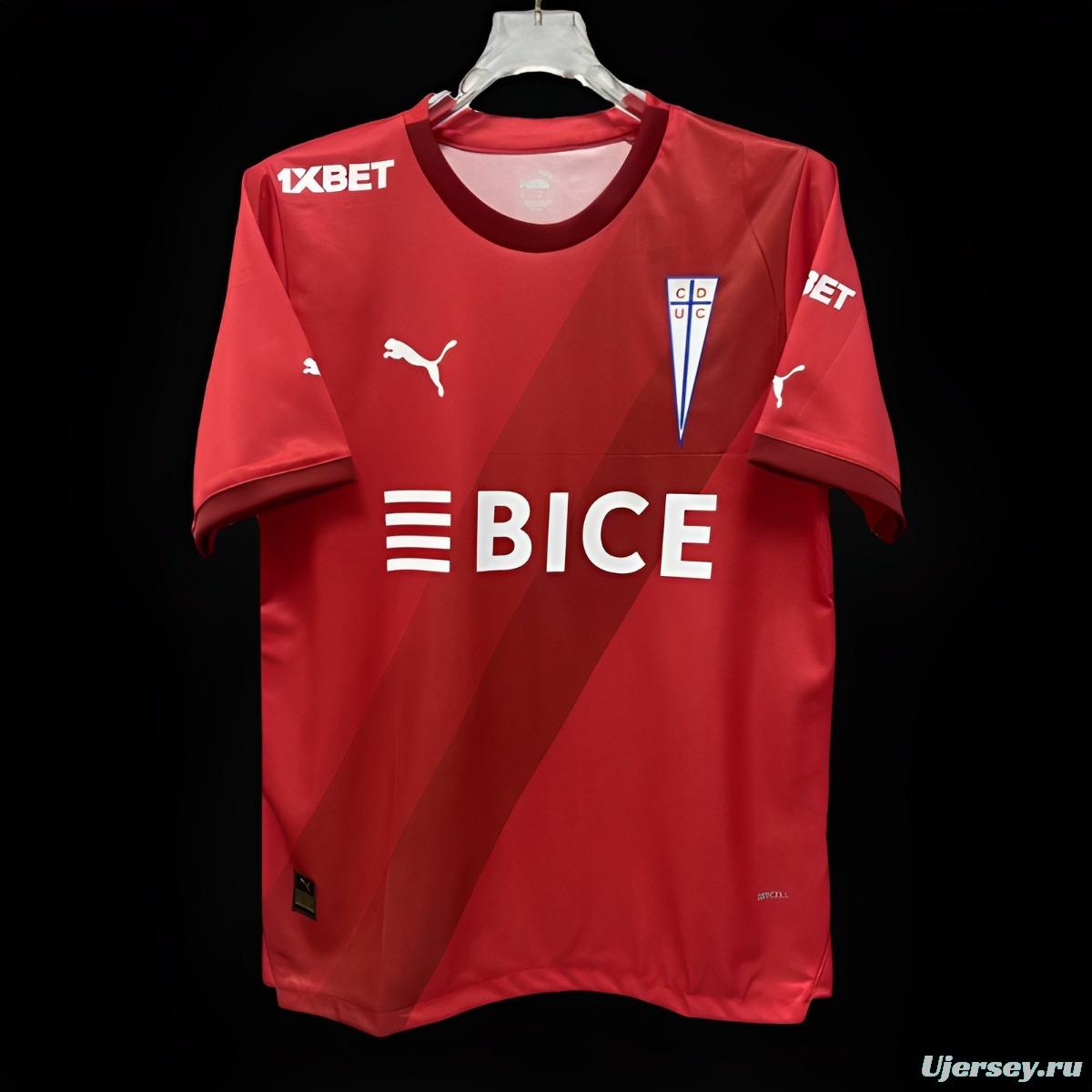 24/25 CD Universidad Catolica Away Red Jersey