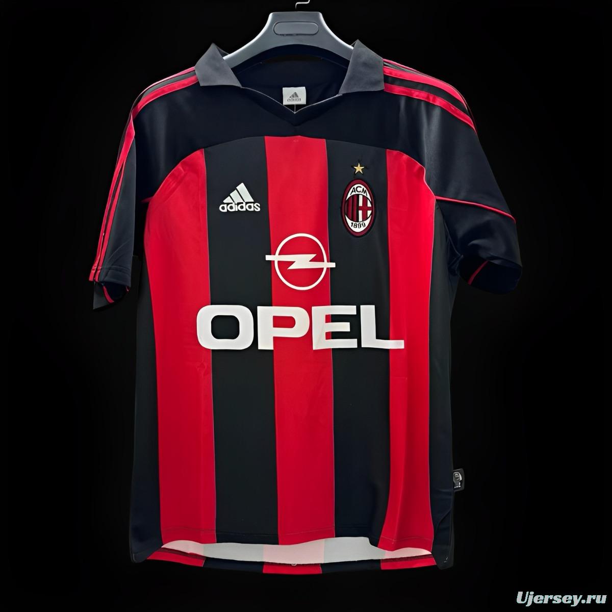 Retro 01/02 AC Milan Home Jersey