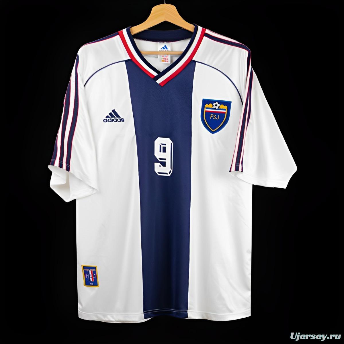 Retro 1999 Yugoslavia Away White Jersey