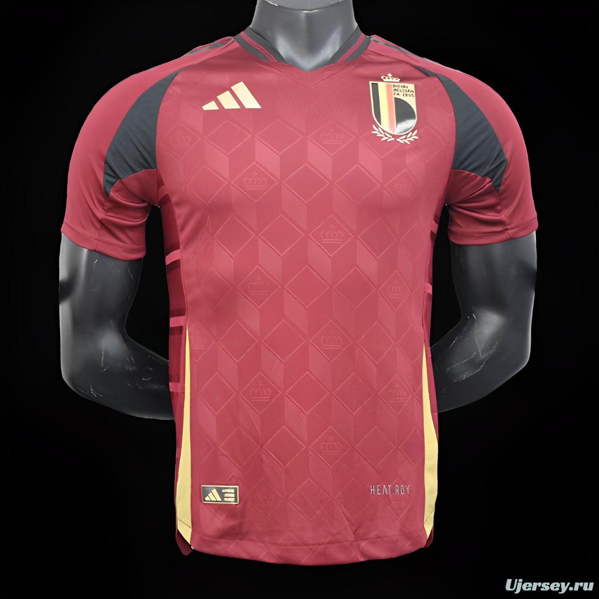 Player Version 2024 Belgium Home Jersey