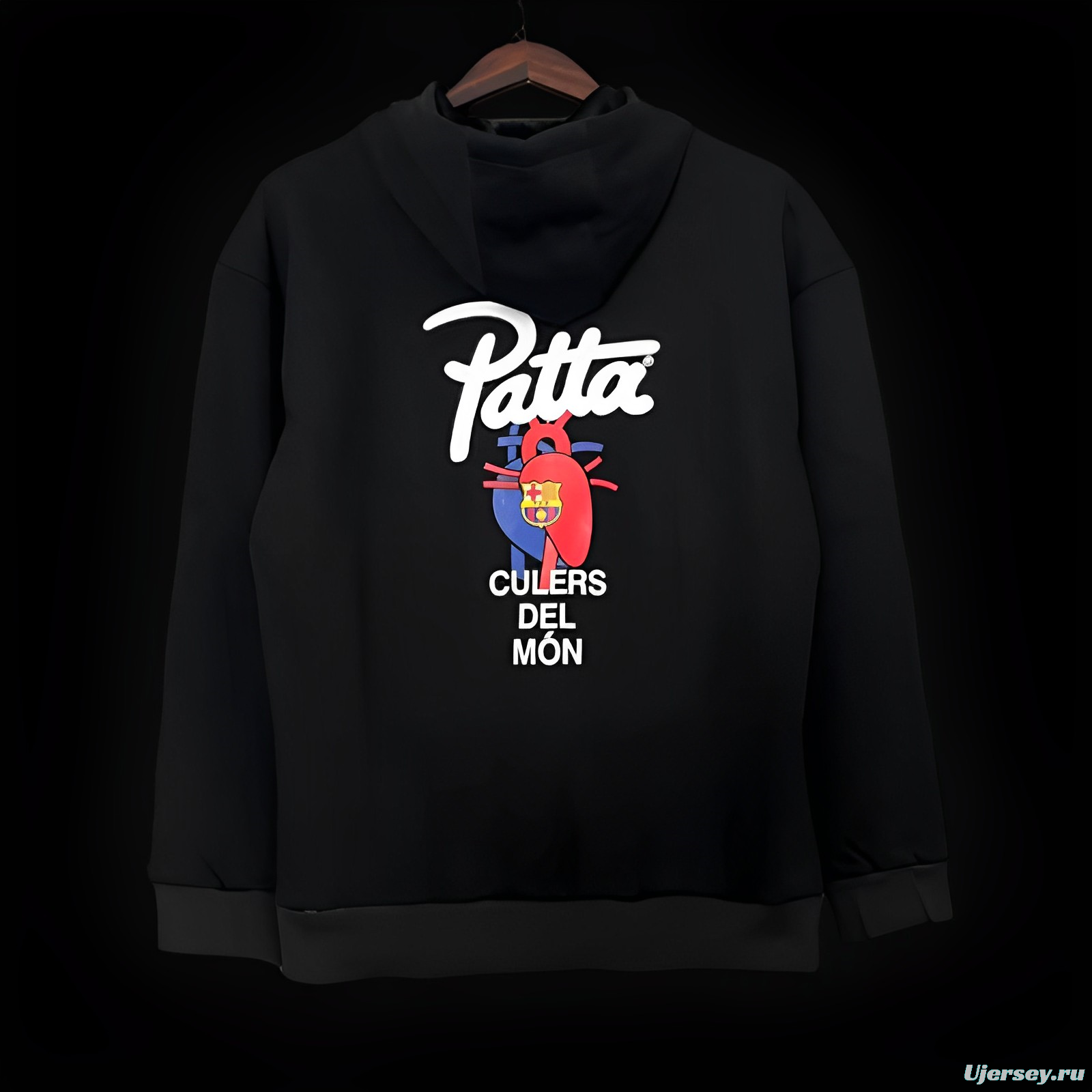 23/24 Barcelona x Patta Black Hoodie