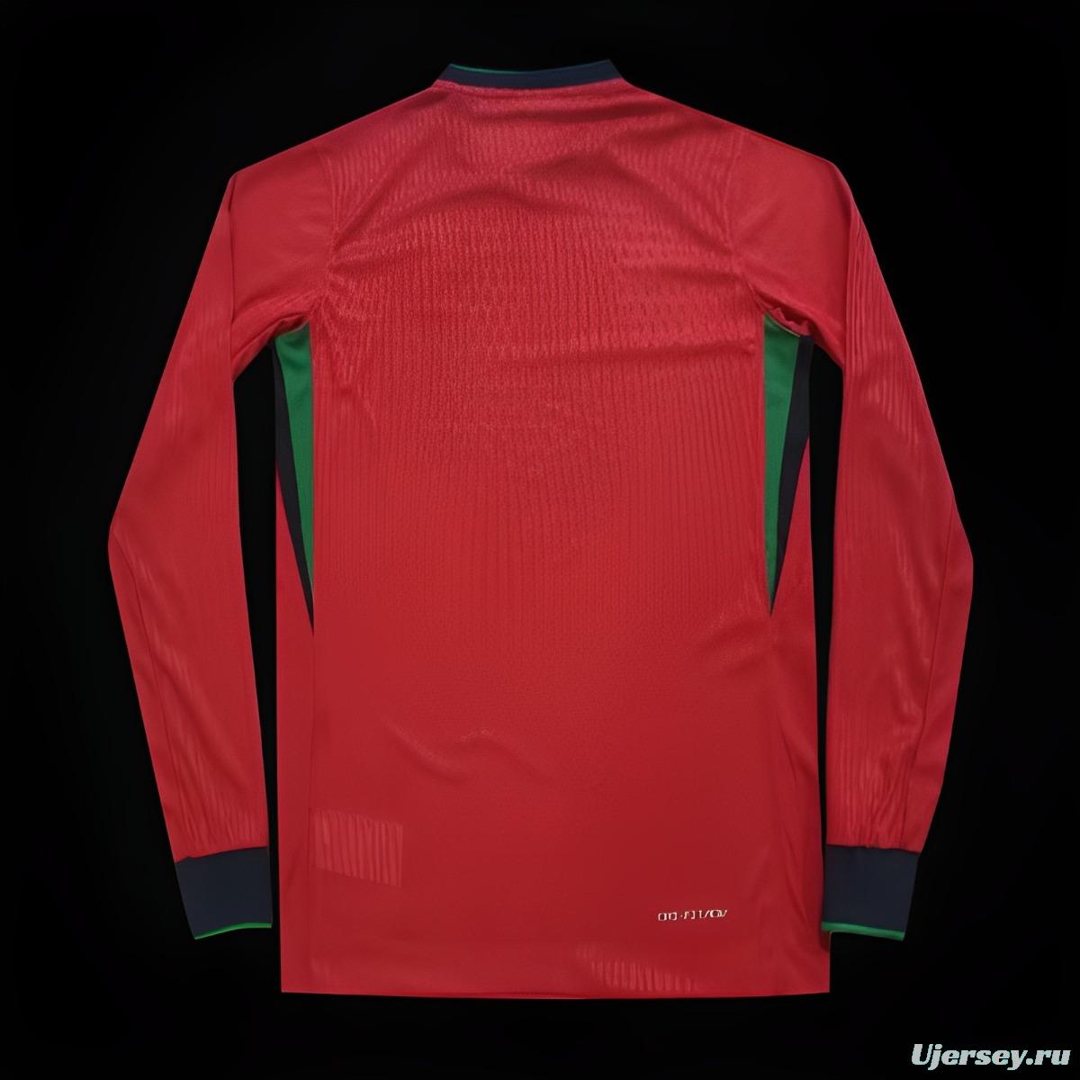 2024 Portugal Home Long Sleeve Jersey