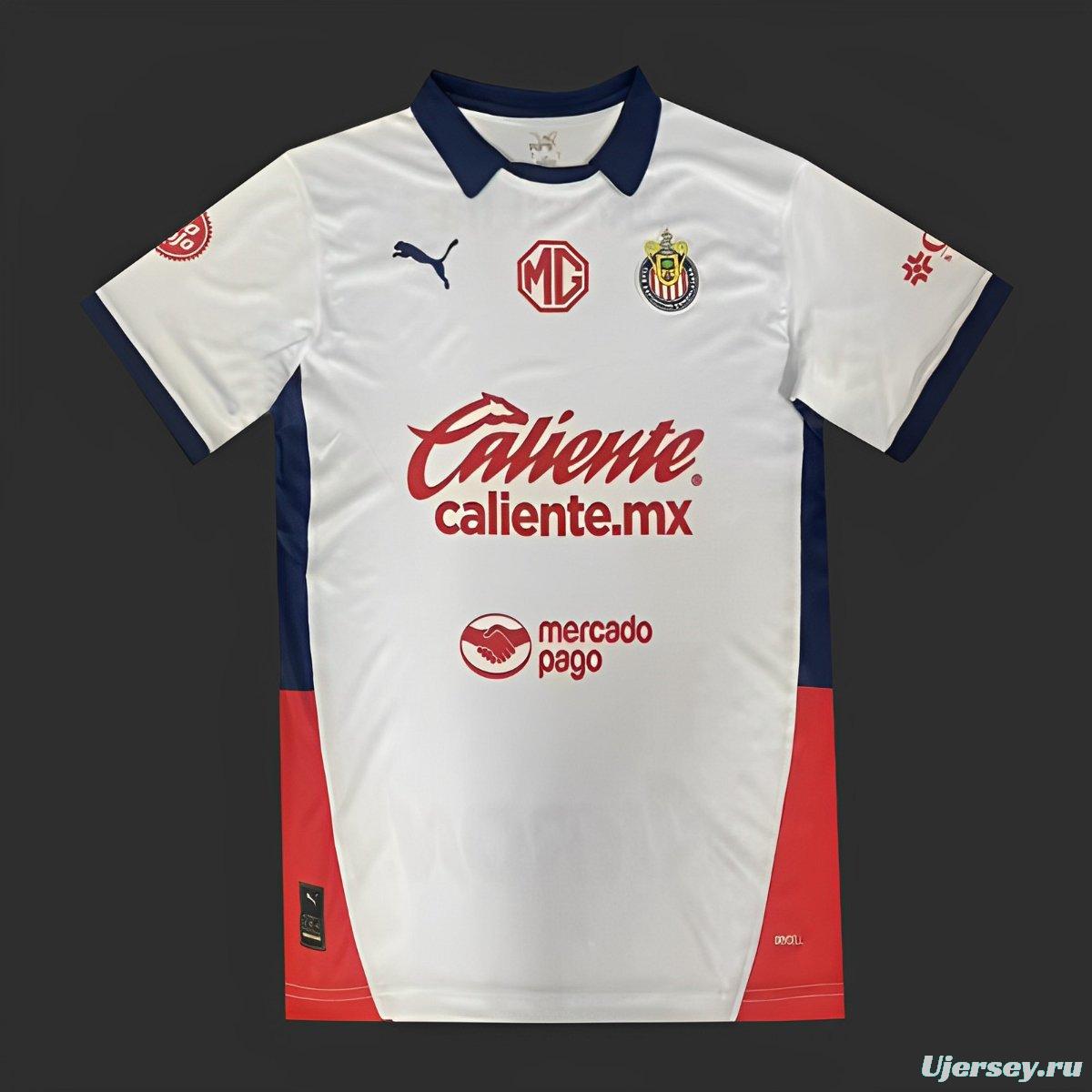 24/25 Chivas Guadalajara Away White Jersey