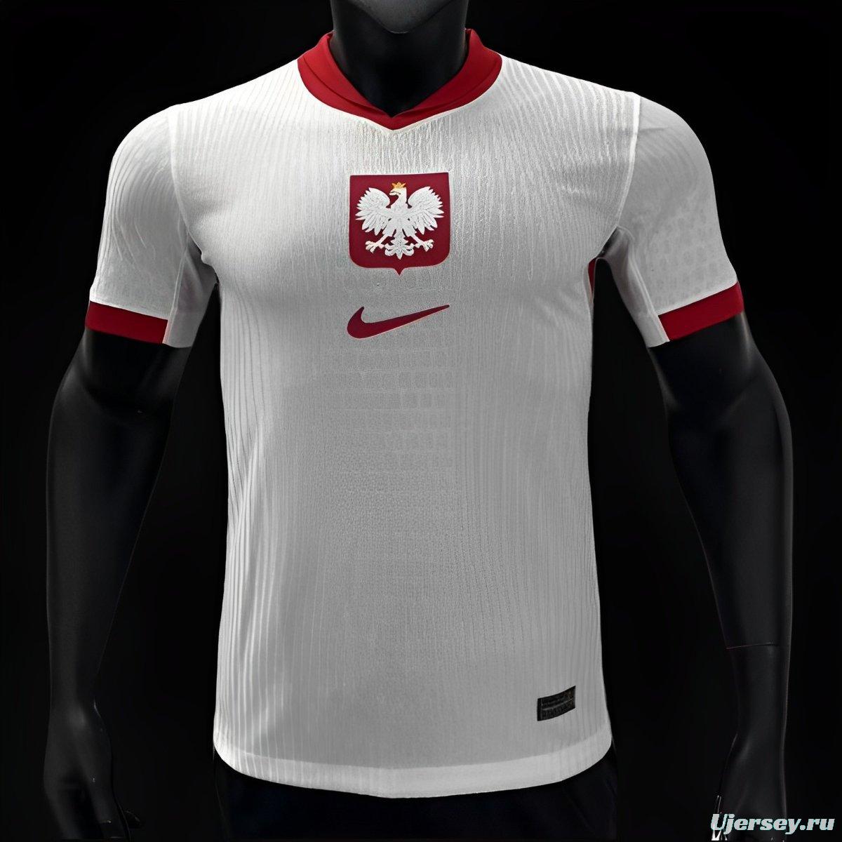 Player Version 2024 Poland Home Jersey