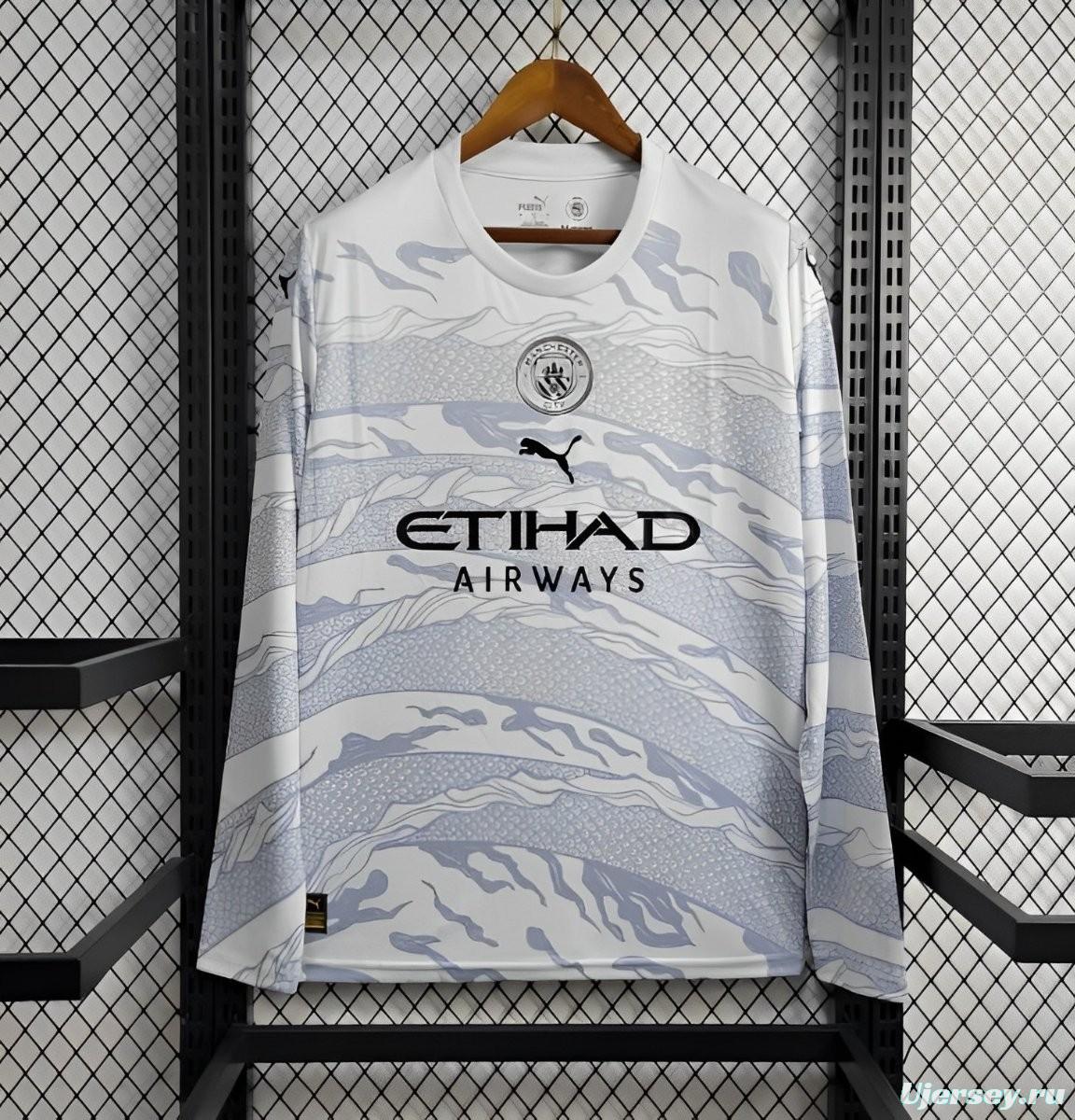 24/25 Manchester City Puma Year of the Dragon White Long Sleeve Jersey