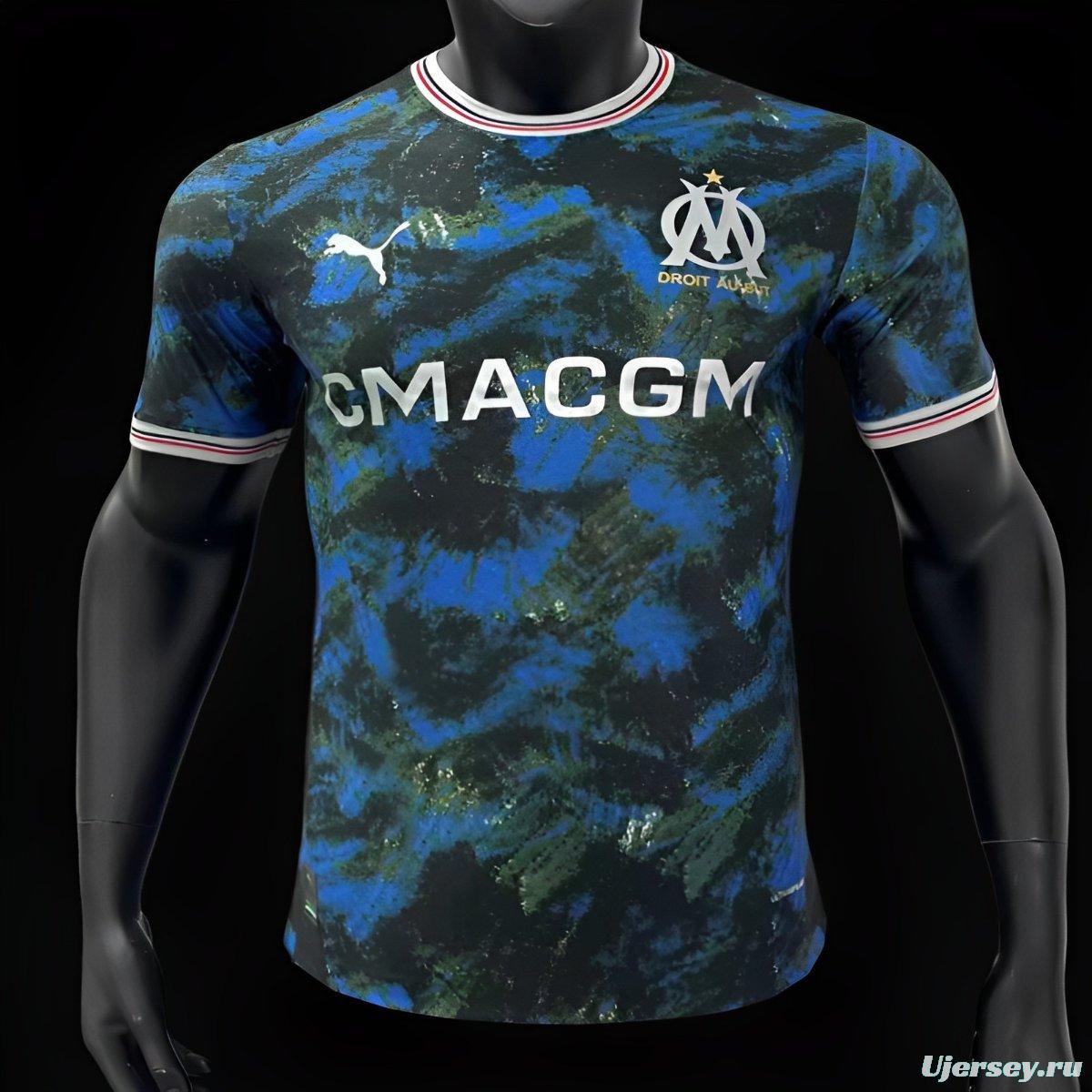 Player Version 24/25 Olympique Marseille Away Blue Jersey