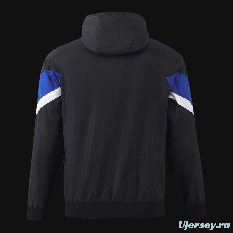 23/24 Inter Milan Black Windbreaker