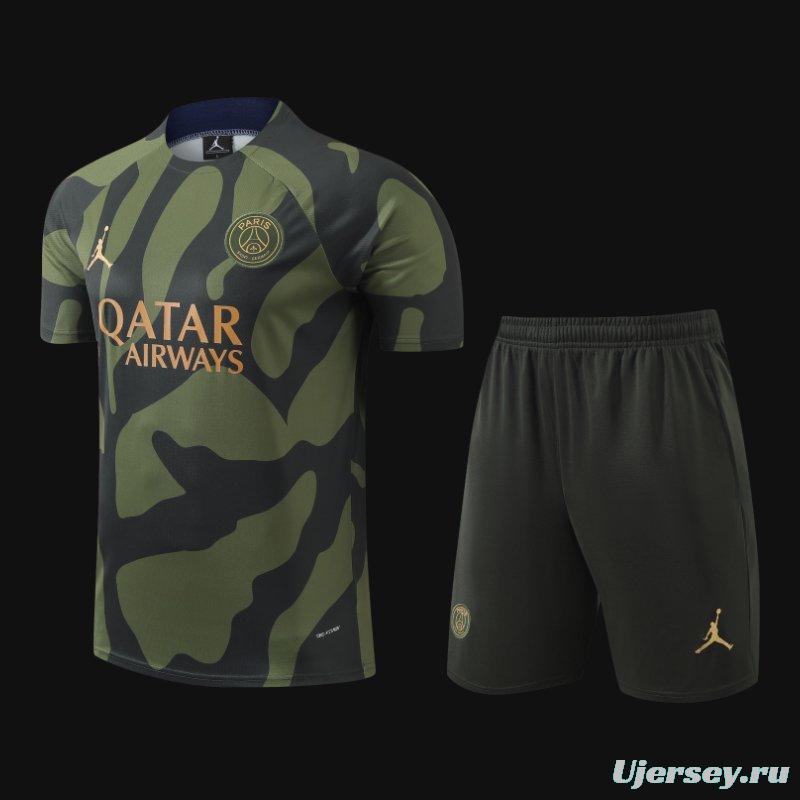 23/24 PSG Camouflage Short Sleeve Jersey+Shorts