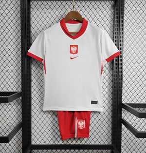 2024 Kids Poland Home Jersey