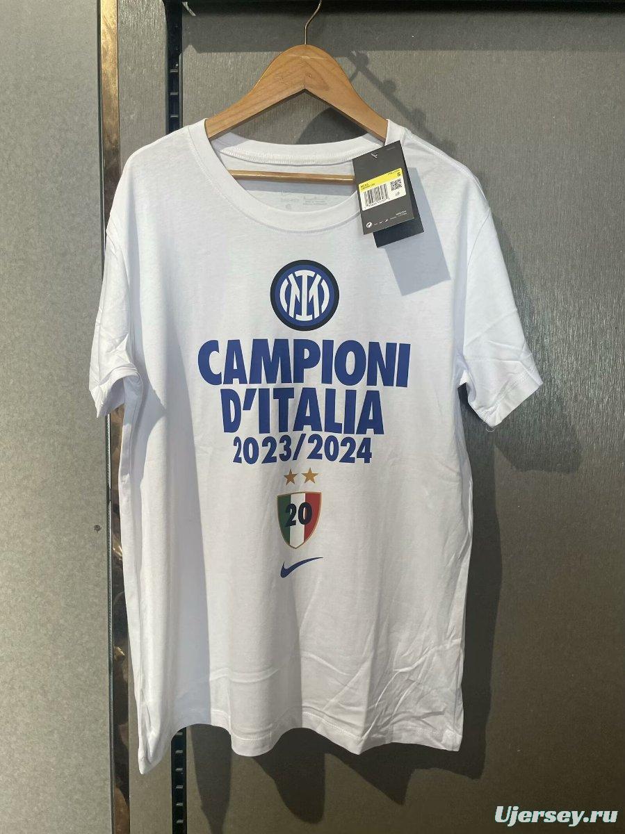 23/24 Inter Milan CAMPIONI D'ITALIA  White  T-Shirts