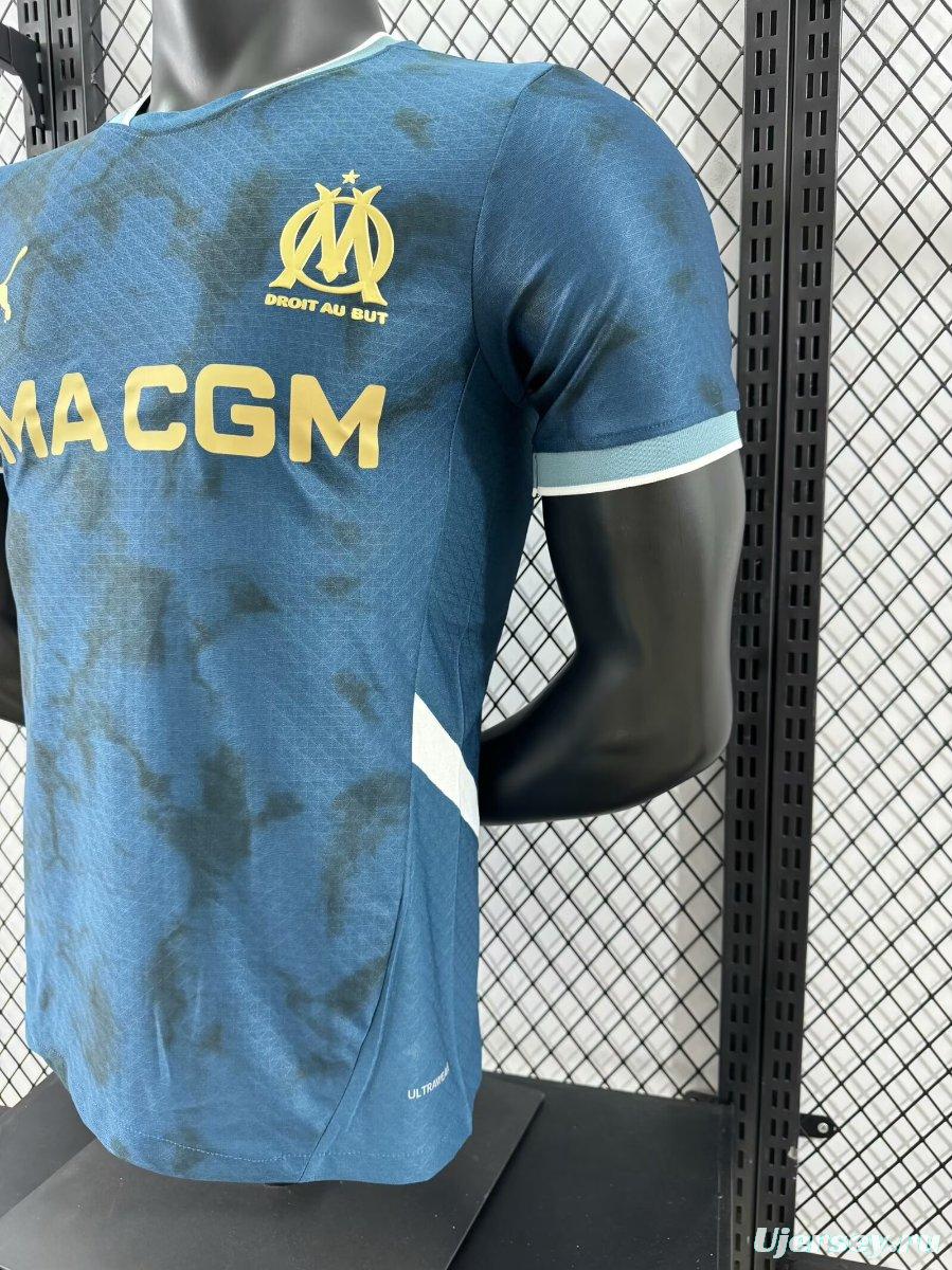 Player Version 24/25 Olympique Marseille Away Navy Jersey