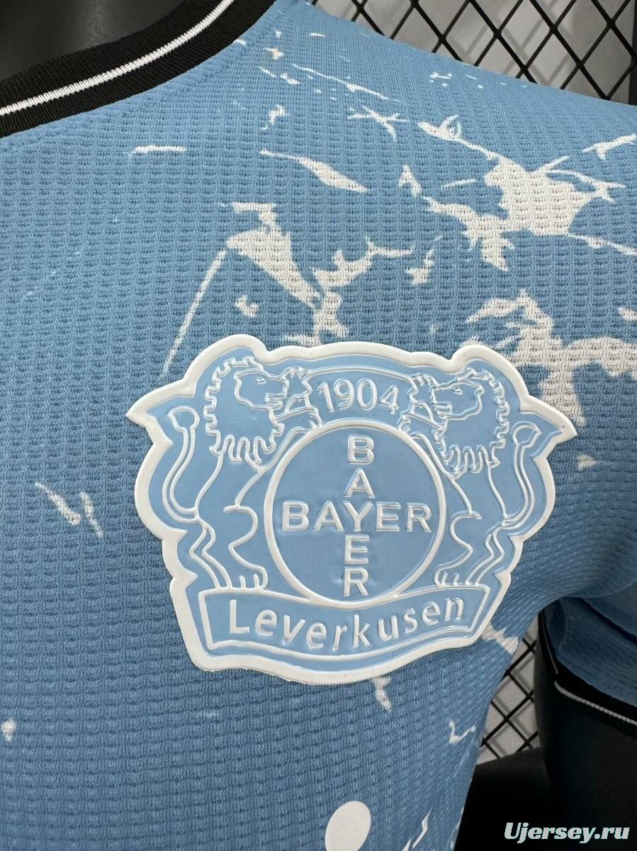 Player Version 23/24 Bayer 04 Leverkusen Away Blue Jersey