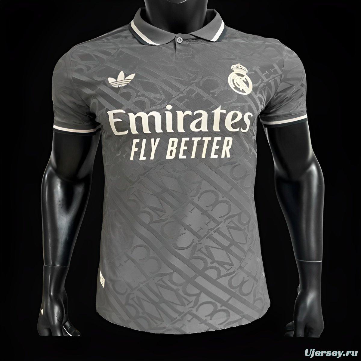 Player Version 24/25 Real Madrid Third Black Jersey