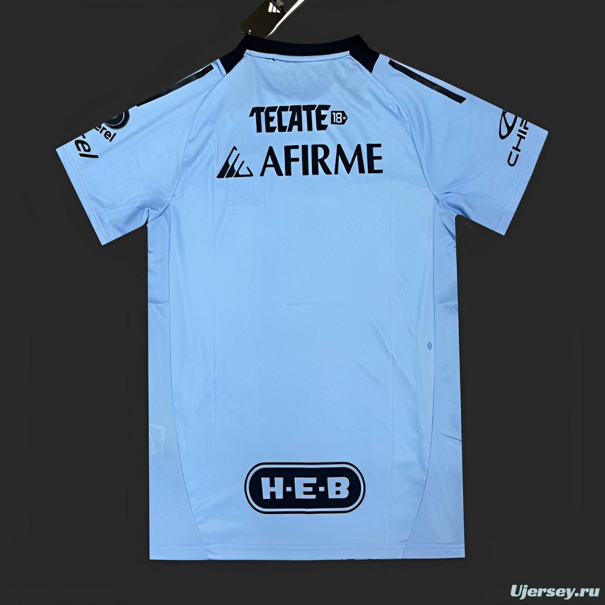 24/25 Tigres UANL Earth Day 2024 Blue Jersey
